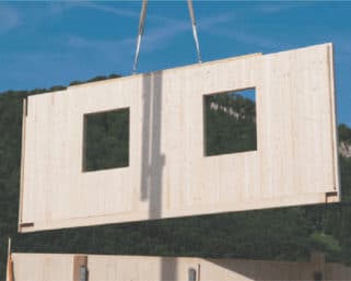 Švajčiarsky „panelový“ systém drevostavieb, CLT panely