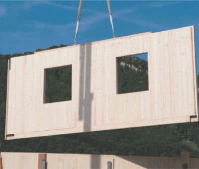 Švajčiarsky panelový systém drevostavieb, CLT panely
