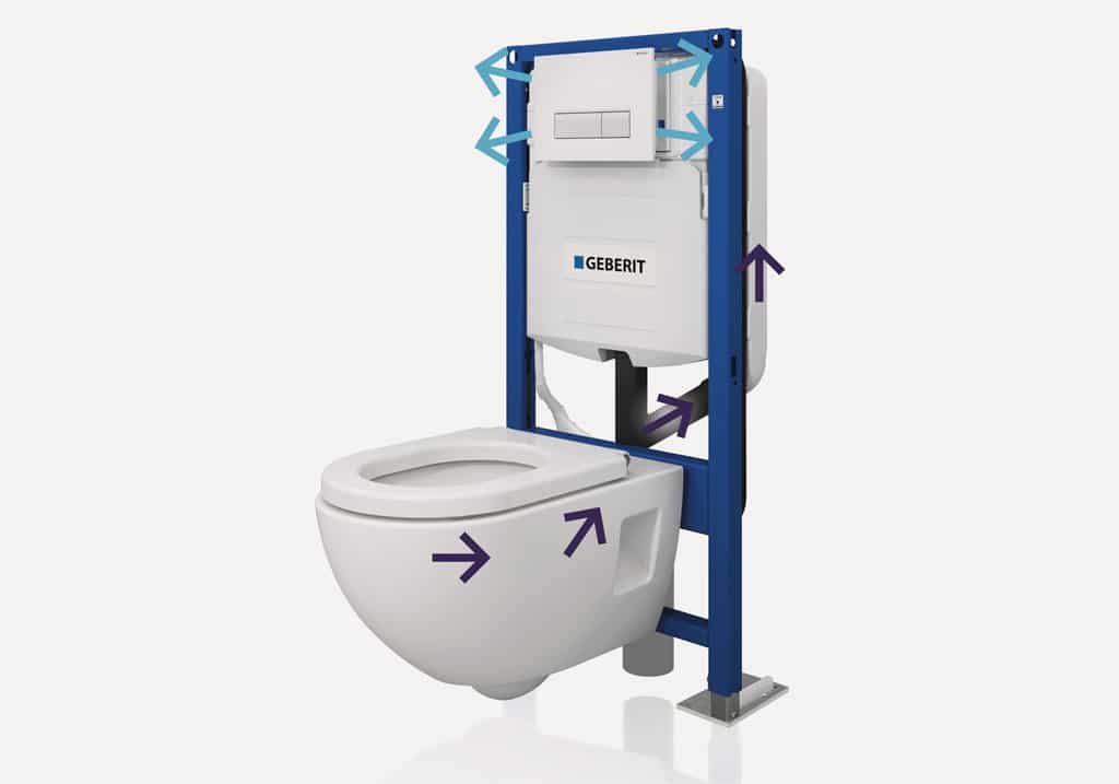 Geberit DuoFresh – systém odsávania pachov priamo z toaletnej misy