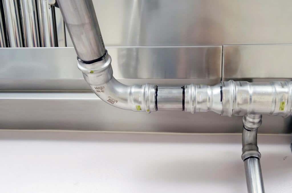 Potrubie z ušľachtilej ocele Viega Sanpress Inox