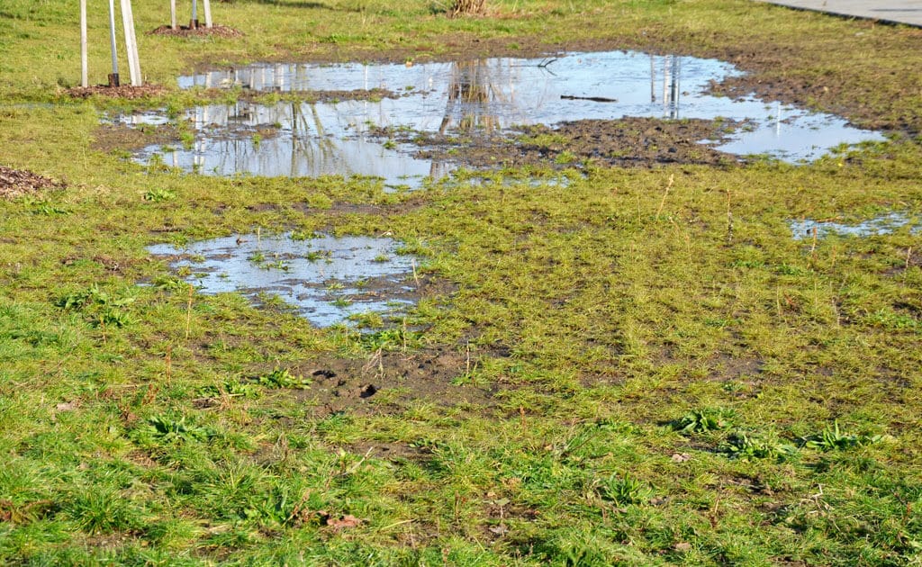 Premočená pôda pomôže drenáž odvodnenie
