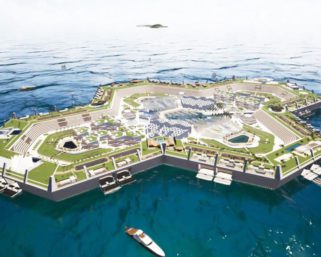Ambiciózny plávajúci ostrov, ktorý sľubuje raj bez daní a lacné byty