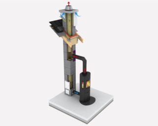 Komínový systém Schiedel UNI Smart – komín pre moderné stavby
