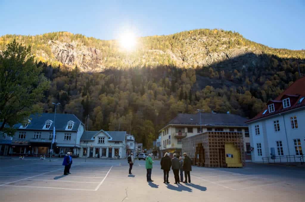 Slnecne luce v Rjukan