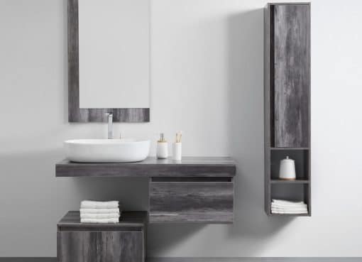 Kúpelňová zostava s umývadlom a zrkadlom Jon Zariaďujeme kúpeľňu