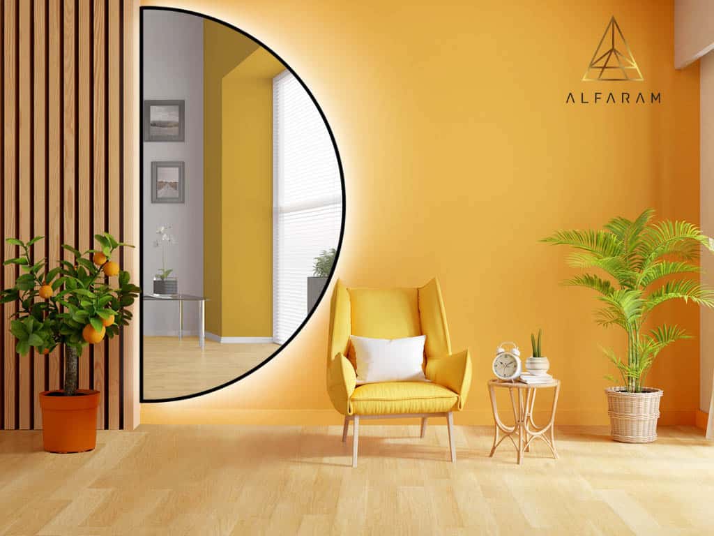 Kupelnove zrkadlo polkruhove s osvetlenim helena led