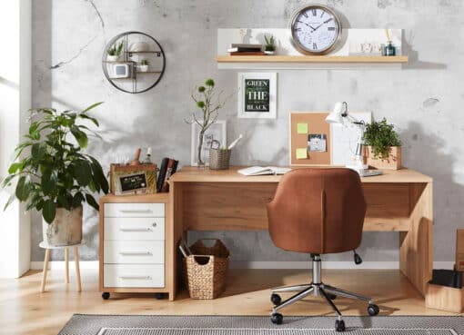 Kancelária alebo pracovný kútik v obývačke Home Office