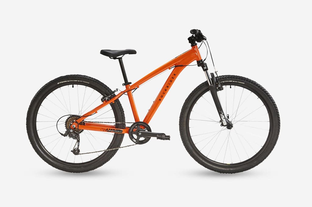 Horský bicykel ST 500 26-palcový pre deti 9-12 rokov oranžový