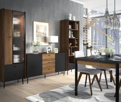 Elegantná tmavá jedáleň z kolekcie ESPRITE