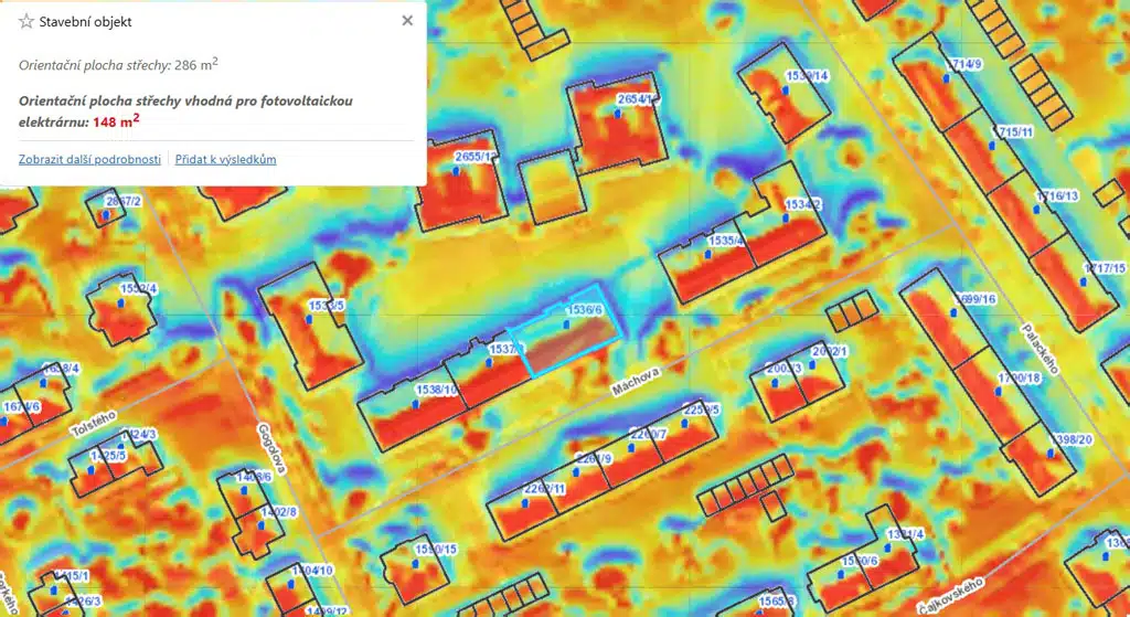 Letecký snímok oslnenie