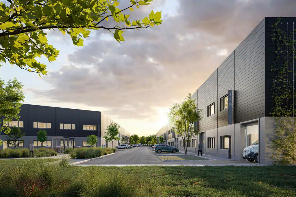 Moderného viacúčelového skladového areálu