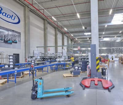 Náhradné diely Baoli pre celý región EMEA a ďalšie oblasti sa distribuujú z Pohořelic pri Brne