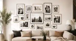 Rodinné fotografie ako galéria ako z nich vytvoriť dizajnový prvok interiéru