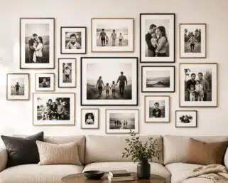 Rodinné fotografie ako galéria: ako z nich vytvoriť dizajnový prvok interiéru